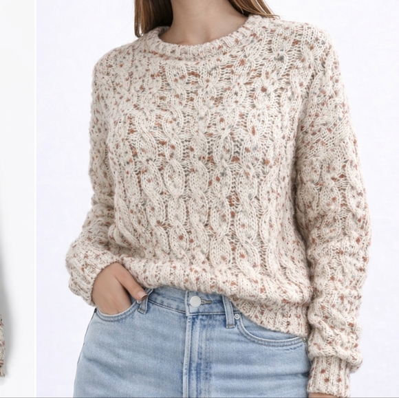 moon & madison Sweaters - Moon & Madison Popcorn Chenille Knit Crew Neck Sweater